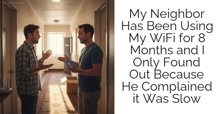 My Neighbor Has Been Using My WiFi for 8 Months and I Only Found Out Because He Complained it Was Slow