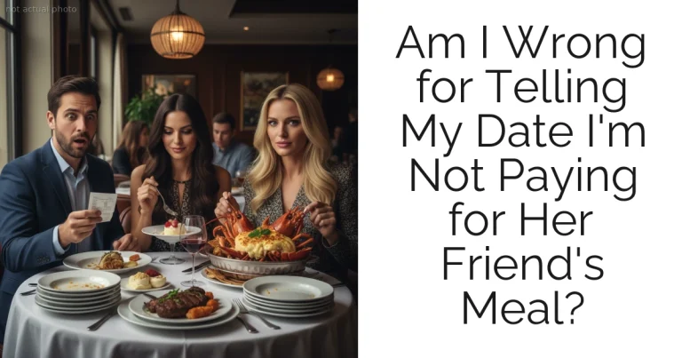 Am I Wrong for Telling My Date I'm Not Paying for Her Friend's Meal?