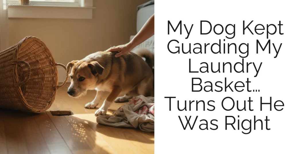 My Dog Kept Guarding My Laundry Basket… Turns Out He Was Right