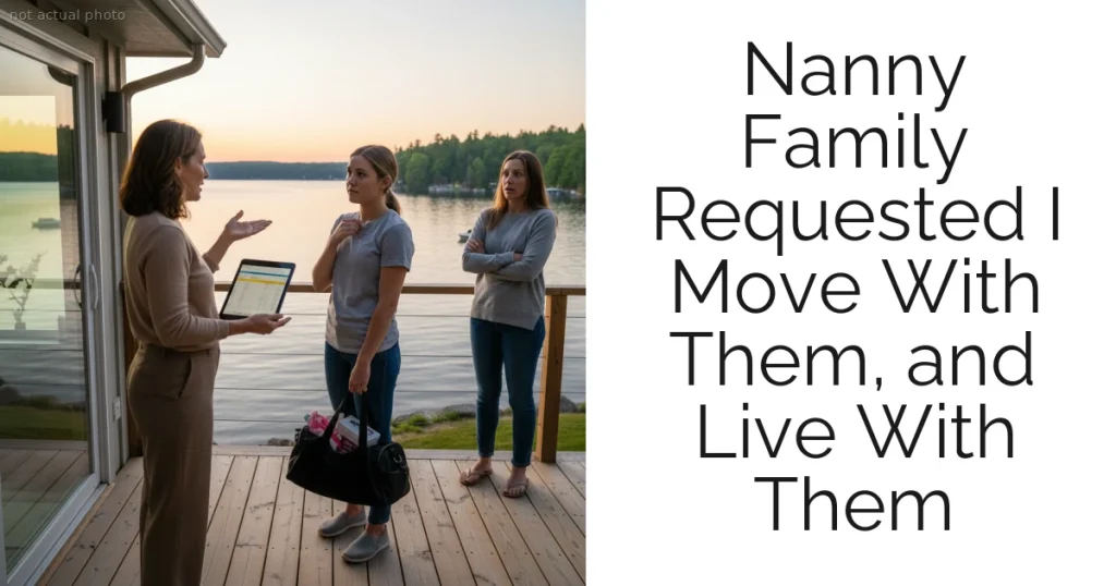 Nanny Family Requested I Move With Them, and Live With Them