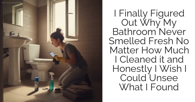I Finally Figured Out Why My Bathroom Never Smelled Fresh No Matter How Much I Cleaned it and Honestly I Wish I Could Unsee What I Found