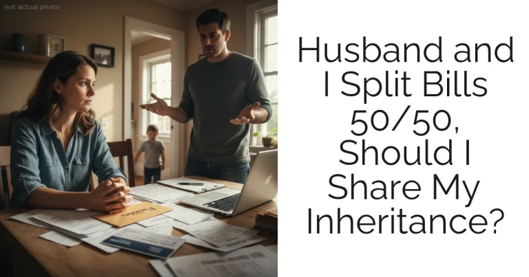 Husband and I Split Bills 50/50, Should I Share My Inheritance?