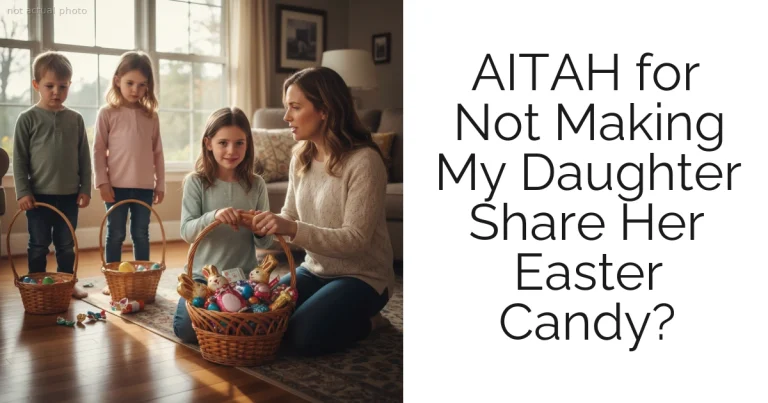 AITAH for Not Making My Daughter Share Her Easter Candy?