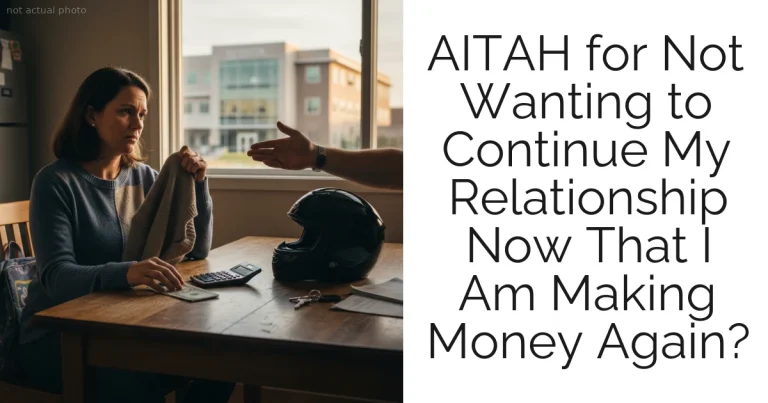 AITAH for Not Wanting to Continue My Relationship Now That I Am Making Money Again?