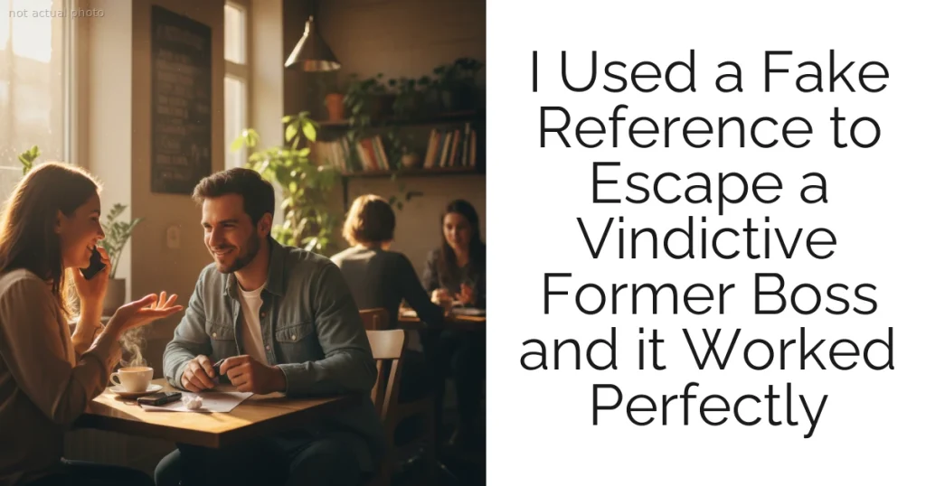 I Used a Fake Reference to Escape a Vindictive Former Boss and it Worked Perfectly
