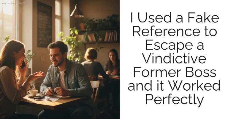 I Used a Fake Reference to Escape a Vindictive Former Boss and it Worked Perfectly
