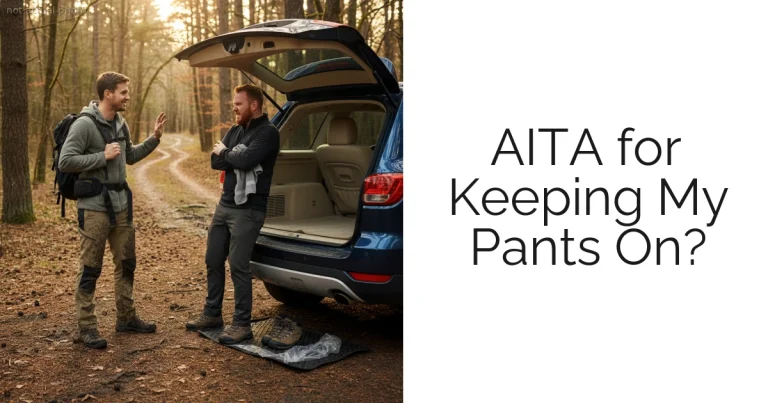 AITA for Keeping My Pants On?