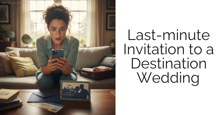 Last-minute Invitation to a Destination Wedding