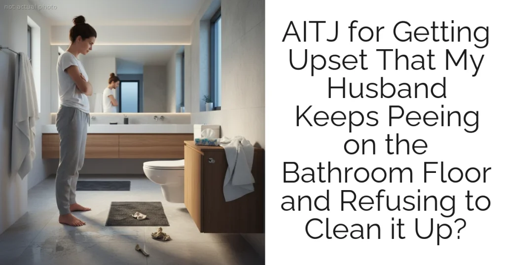 AITJ for Getting Upset That My Husband Keeps Peeing on the Bathroom Floor and Refusing to Clean it Up?