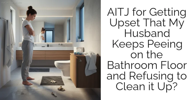AITJ for Getting Upset That My Husband Keeps Peeing on the Bathroom Floor and Refusing to Clean it Up?