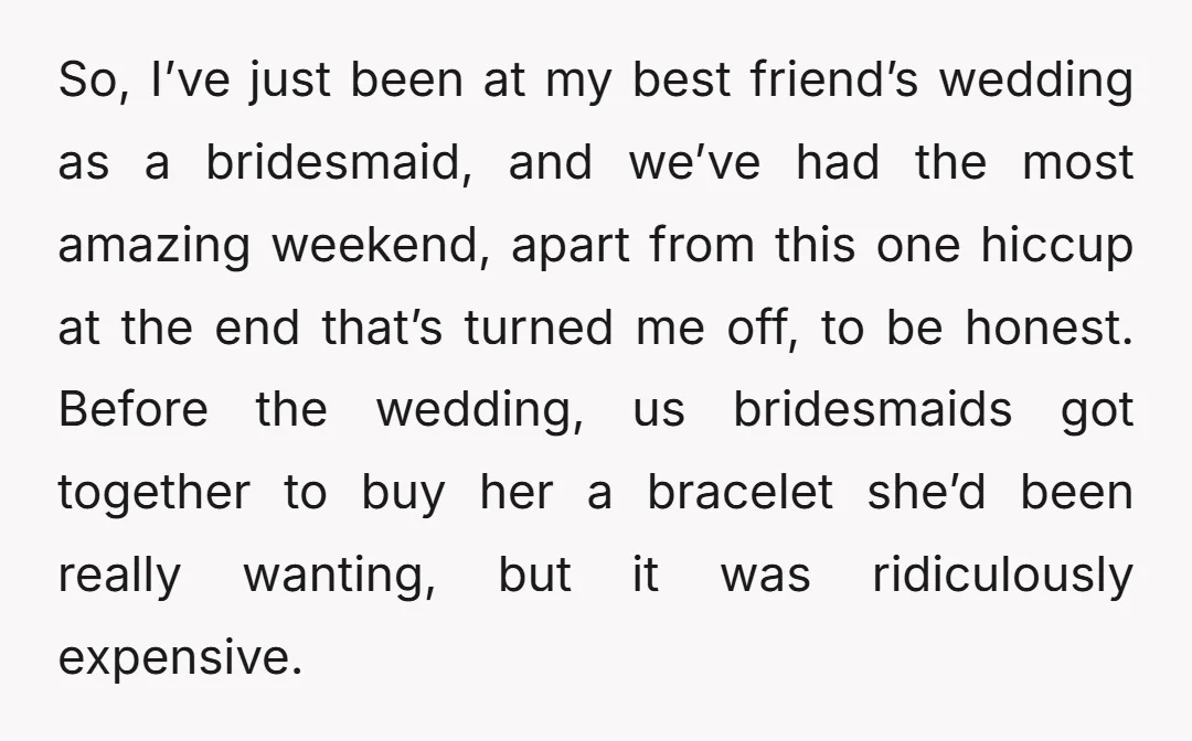 So, I’ve just been at my best friend’s wedding as a bridesmaid, and we’ve had the most amazing weekend, apart from this one hiccup at the end that’s turned me...