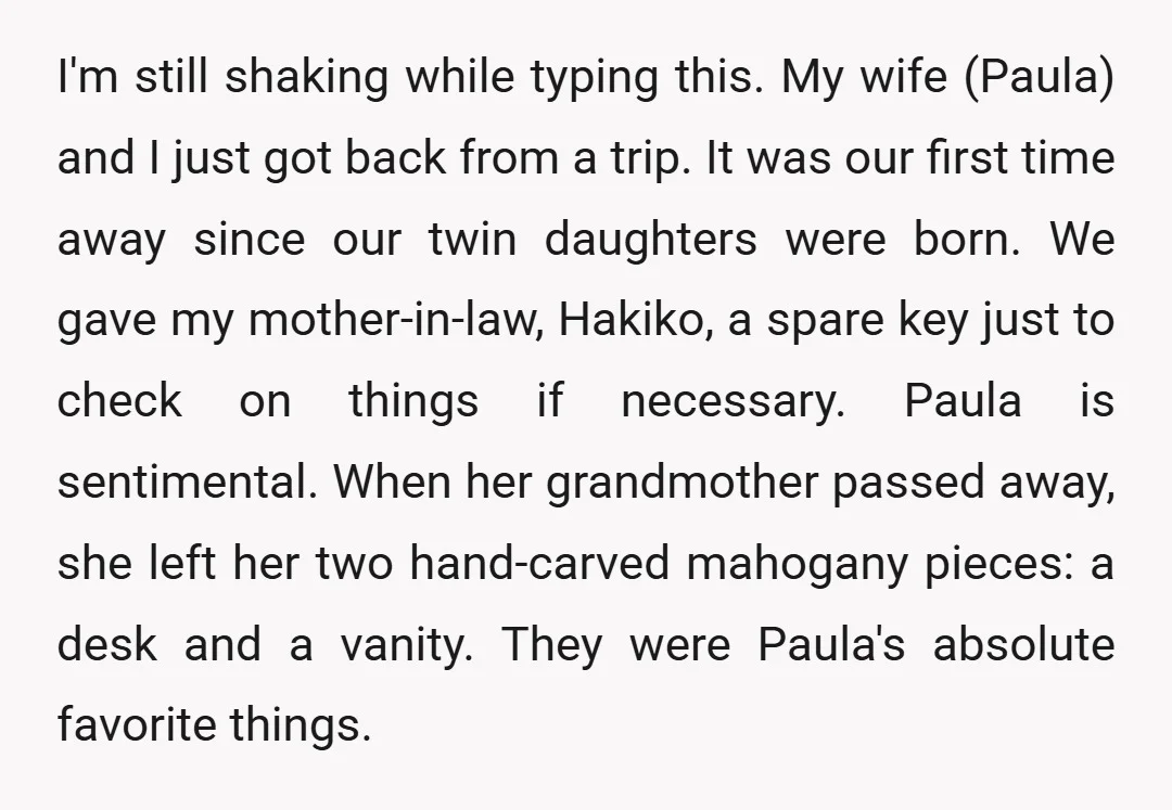 I'm still shaking while typing this. My wife (Paula) and I just got back from a trip. It was our first time away since our twin daughters were born. We...