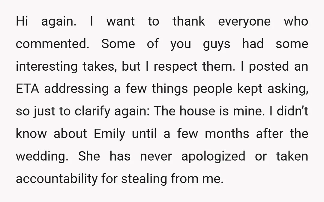 Hi again. I want to thank everyone who commented. Some of you guys had some interesting takes, but I respect them. I posted an ETA addressing a few things people...