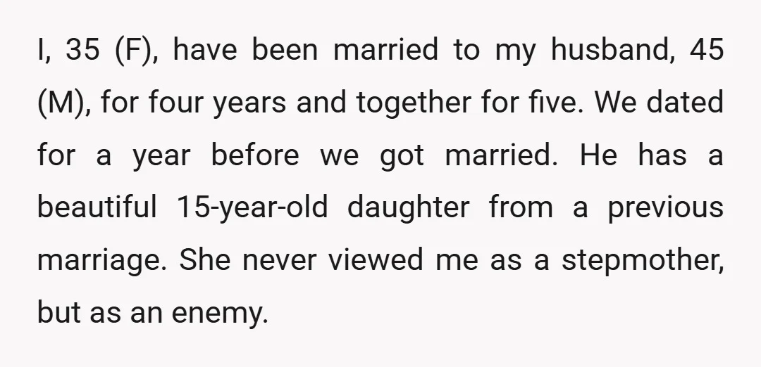 I, 35 (F), have been married to my husband, 45 (M), for four years and together for five. We dated for a year before we got married. He has a...