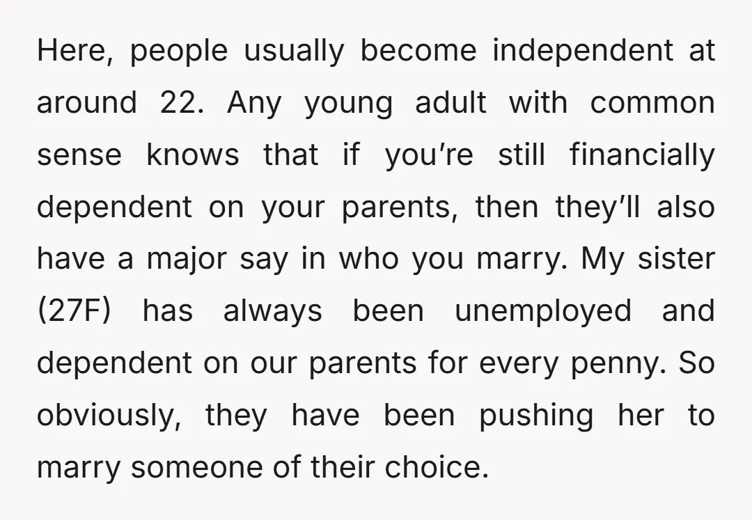 Here, people usually become independent at around 22. Any young adult with common sense knows that if you’re still financially dependent on your parents, then they’ll also have a major...