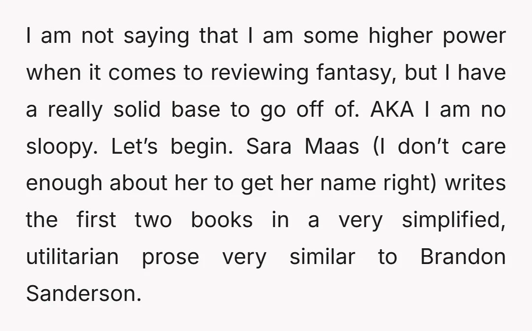 I am not saying that I am some higher power when it comes to reviewing fantasy, but I have a really solid base to go off of. AKA I am...