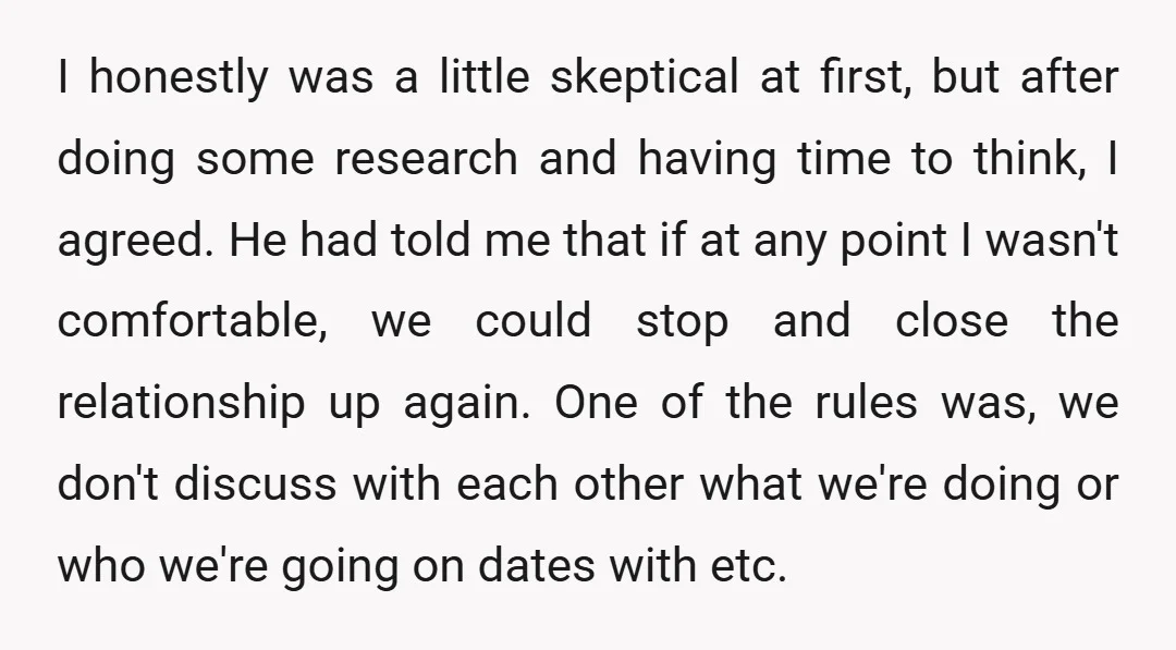 I honestly was a little skeptical at first, but after doing some research and having time to think, I agreed. He had told me that if at any point I...