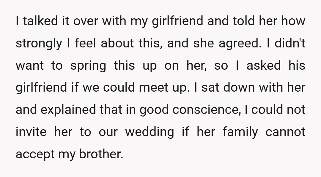 I talked it over with my girlfriend and told her how strongly I feel about this, and she agreed. I didn't want to spring this up on her, so I...