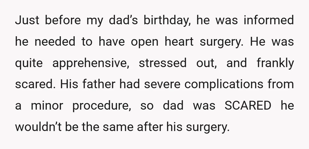 Just before my dad’s birthday, he was informed he needed to have open heart surgery. He was quite apprehensive, stressed out, and frankly scared. His father had severe complications from...