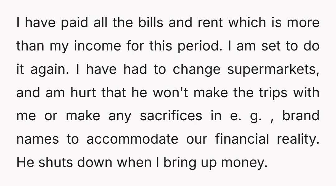 I have paid all the bills and rent which is more than my income for this period. I am set to do it again. I have had to change supermarkets,...