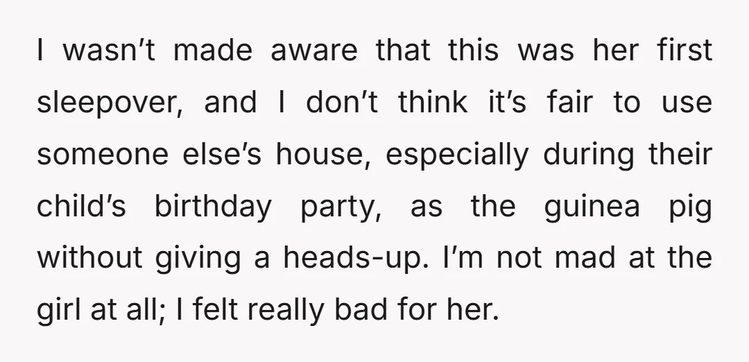But I also don’t think it was my job to handle that level of distress all night. But I’m wondering if I should’ve just stayed up with her a bit...