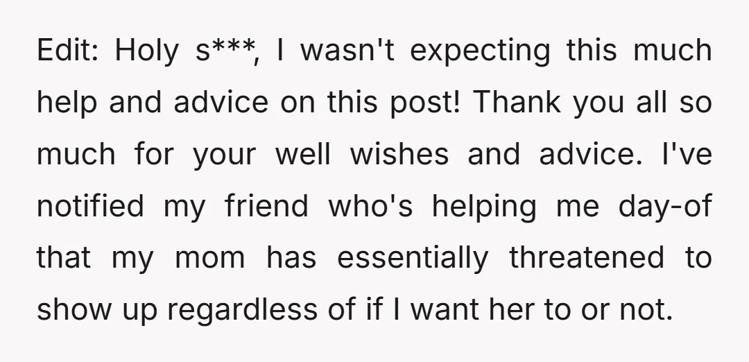 Edit: Holy s***, I wasn't expecting this much help and advice on this post! Thank you all so much for your well wishes and advice. I've notified my friend who's...