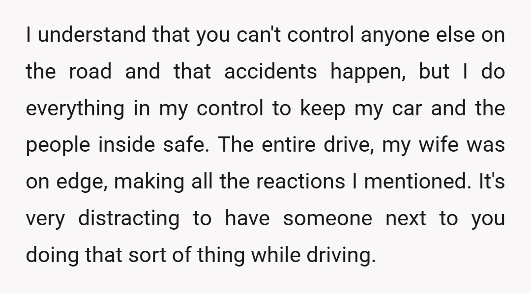 I understand that you can't control anyone else on the road and that accidents happen, but I do everything in my control to keep my car and the people inside...
