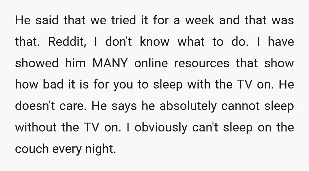He said that we tried it for a week and that was that. Reddit, I don't know what to do. I have showed him MANY online resources that show how...