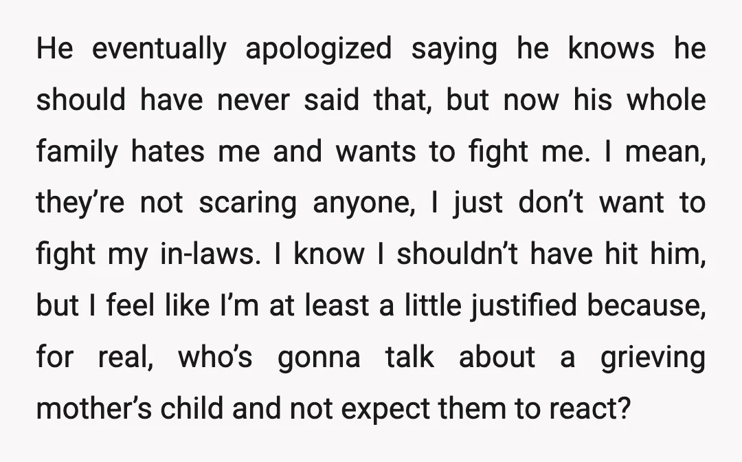 He eventually apologized saying he knows he should have never said that, but now his whole family hates me and wants to fight me. I mean, they’re not scaring anyone,...