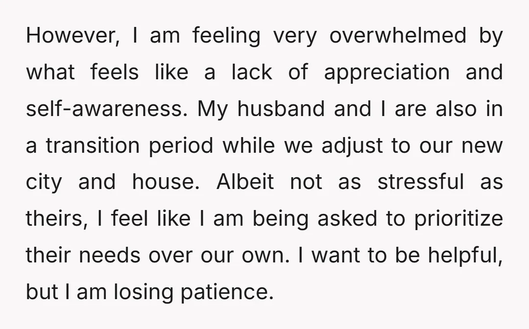 However, I am feeling very overwhelmed by what feels like a lack of appreciation and self-awareness. My husband and I are also in a transition period while we adjust to...