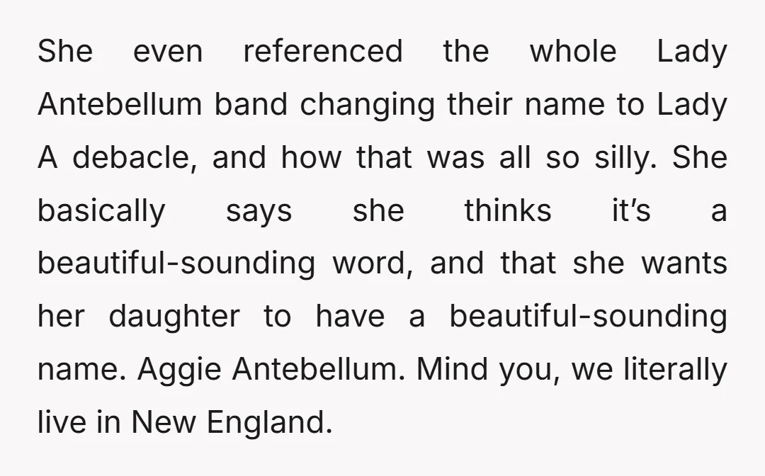 She even referenced the whole Lady Antebellum band changing their name to Lady A debacle, and how that was all so silly. She basically says she thinks it’s a beautiful-sounding...