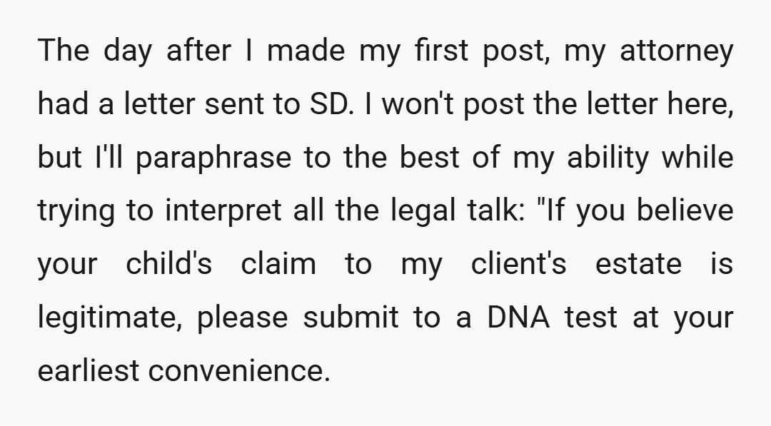 The day after I made my first post, my attorney had a letter sent to SD. I won't post the letter here, but I'll paraphrase to the best of my...