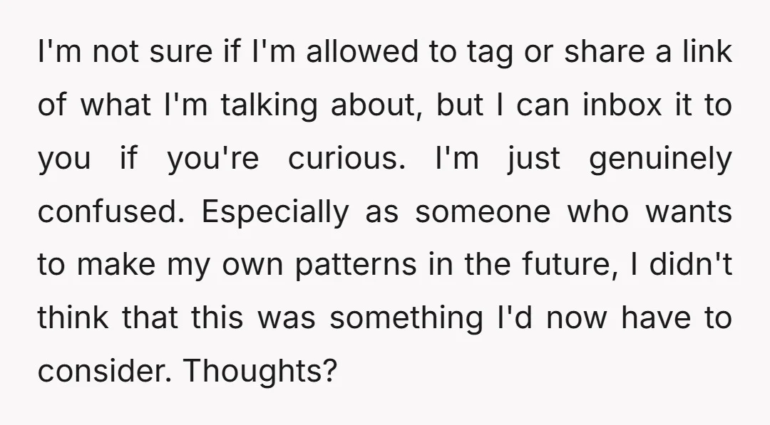 I'm not sure if I'm allowed to tag or share a link of what I'm talking about, but I can inbox it to you if you're curious. I'm just genuinely...