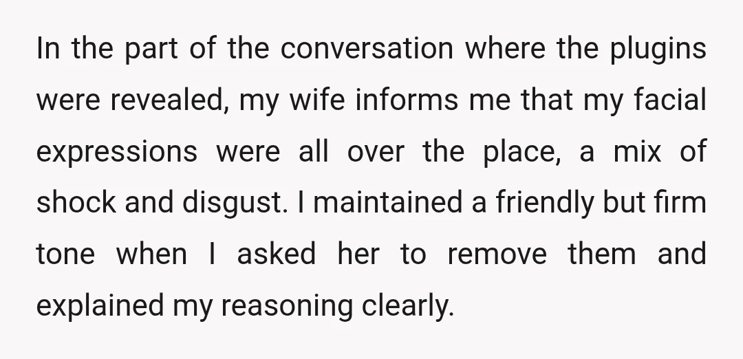 In the part of the conversation where the plugins were revealed, my wife informs me that my facial expressions were all over the place, a mix of shock and disgust....
