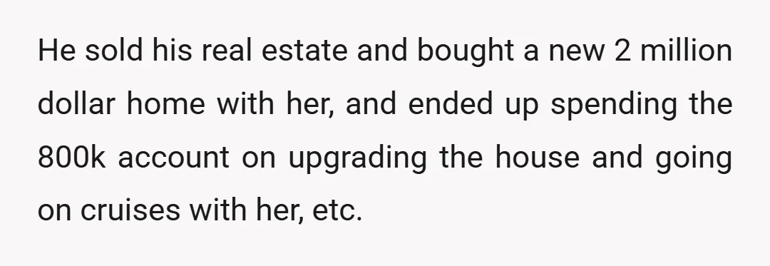 He also gets 180k in pension and benefits a year.