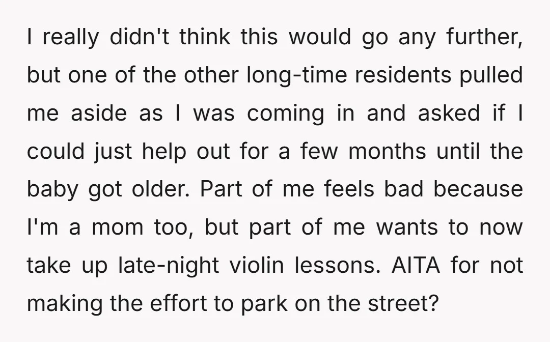 I really didn't think this would go any further, but one of the other long-time residents pulled me aside as I was coming in and asked if I could just...