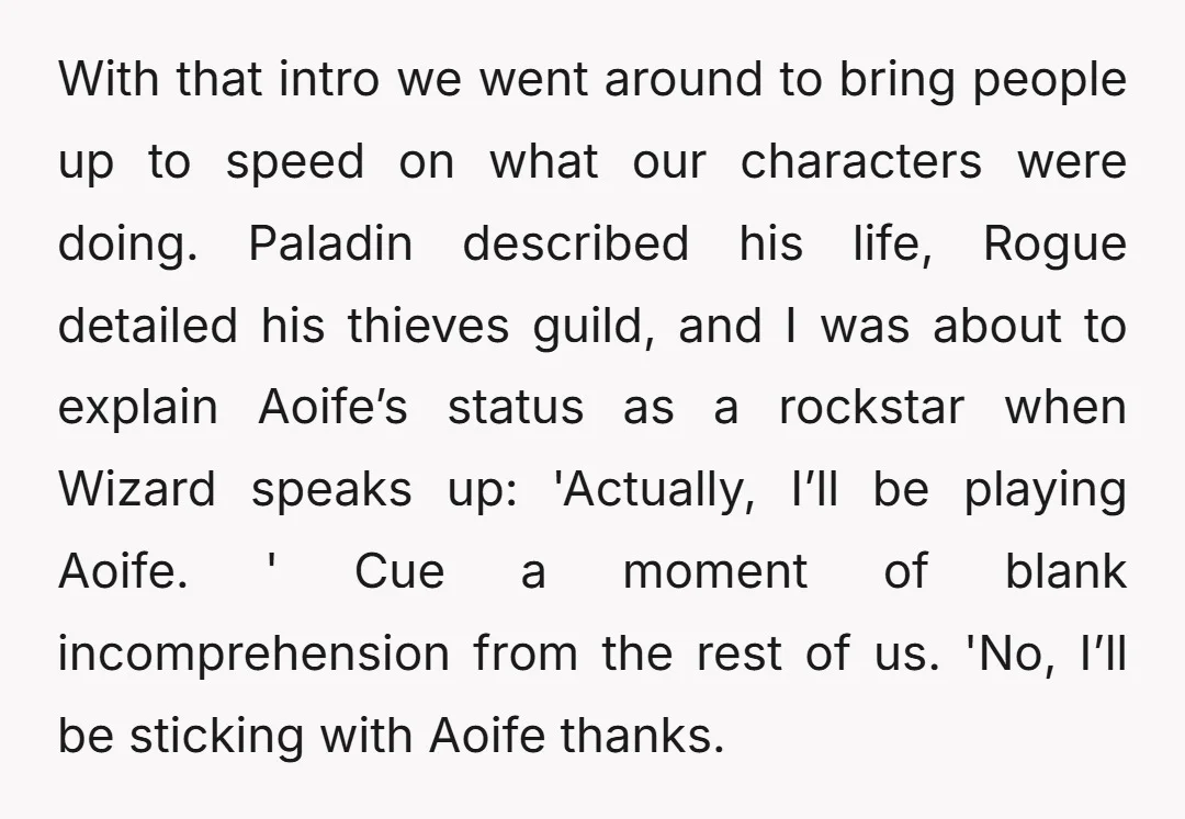 With that intro we went around to bring people up to speed on what our characters were doing. Paladin described his life, Rogue detailed his thieves guild, and I was...