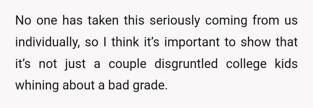 So I wrote a petition.