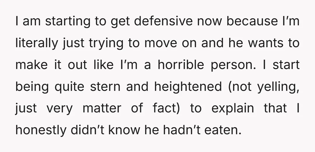 I am starting to get defensive now because I’m literally just trying to move on and he wants to make it out like I’m a horrible person. I start being...