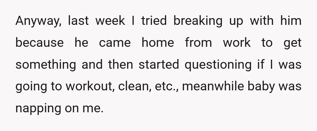 I was depressed!