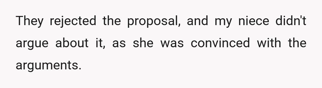 What do you think? Am I right to object to such a proposal, or AITAH?