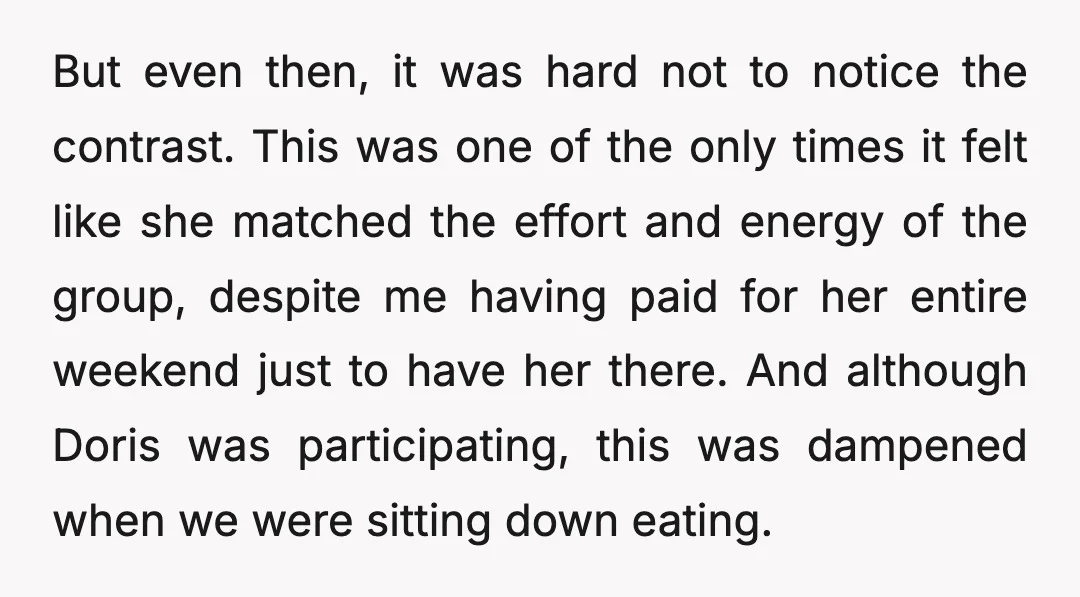 But even then, it was hard not to notice the contrast. This was one of the only times it felt like she matched the effort and energy of the group,...