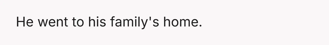 I asked for a week of space.