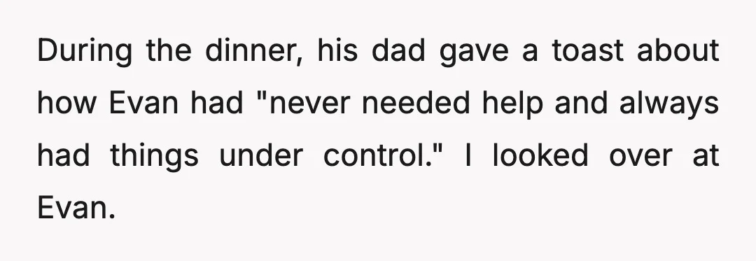 His mom kept talking about how proud they were that he had "handled everything responsibly this year." It made my stomach turn to hear that while knowing he had been...