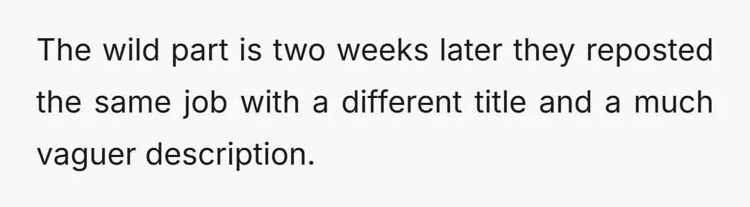 The recruiter sounded surprised and asked if there was anything they could clarify.