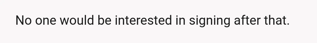 I thought that was the end of it.