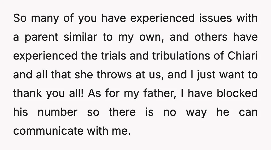 So many of you have experienced issues with a parent similar to my own, and others have experienced the trials and tribulations of Chiari and all that she throws at...