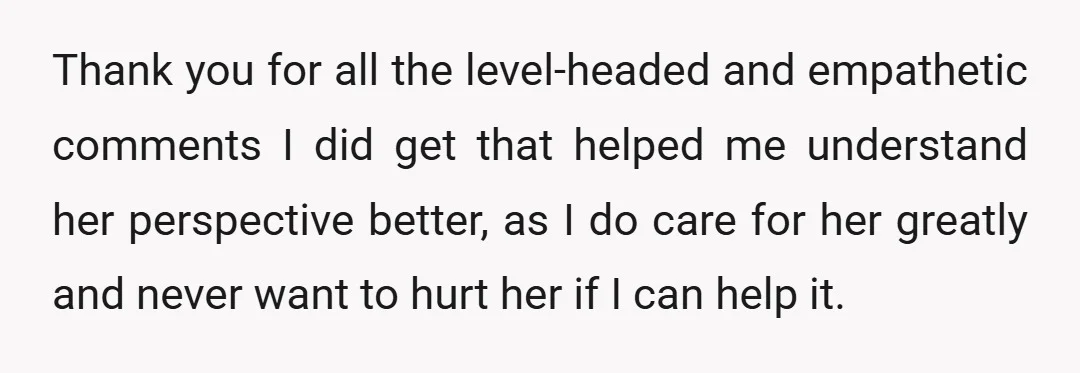 For everyone concerned about how if I let it bypass now, that it will happen again and again, I will speak to Sana about this properly and urge her to...