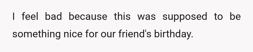 Then I sent a message to the group saying I canceled because I can't afford to cover everyone and the deadline passed.
