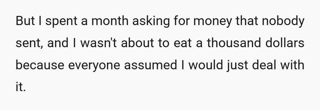 I said I was happy to help rebook if everyone pays upfront this time.